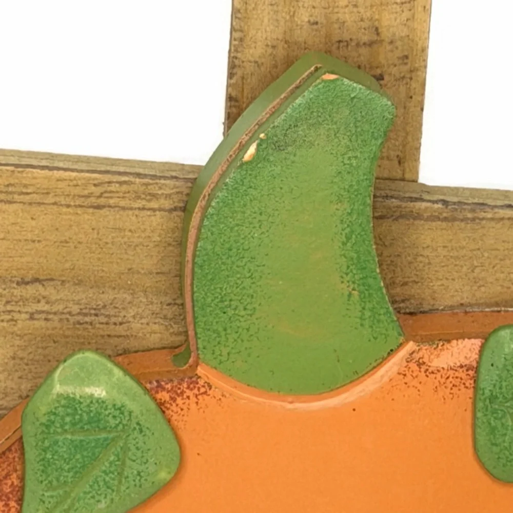 Festive Pumpkin and Bat Welcome Sign